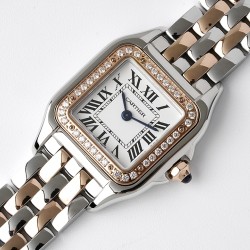 Panthere Secrete De Ladies 22mm Dia RG/SS White Dial BVF Quartz