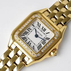 Panthere Secrete De Ladies 22mm Dia YG/YG White Dial BVF Quartz