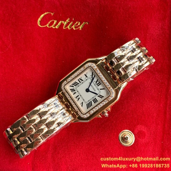 Cartier - Panthere Secrete De 27mm Ladies Diam RG/RG GF Swiss Quartz