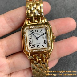 Cartier - Panthere Secrete De 27mm Ladies Diam YG/YG GF Swiss Quartz