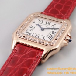 Panthere Secrete De Ladies 27mm Dia RG/LE White Dial 8848F Swiss Qtz