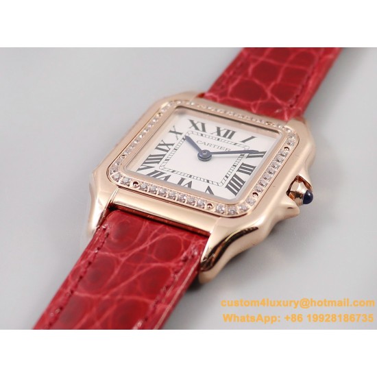 Panthere Secrete De Ladies 27mm Dia RG/LE White Dial 8848F Swiss Qtz