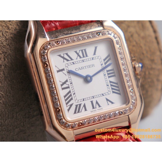 Panthere Secrete De Ladies 27mm Dia RG/LE White Dial 8848F Swiss Qtz