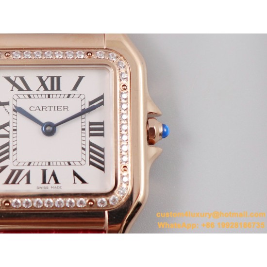 Panthere Secrete De Ladies 27mm Dia RG/LE White Dial 8848F Swiss Qtz
