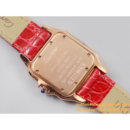 Panthere Secrete De Ladies 27mm Dia RG/LE White Dial 8848F Swiss Qtz