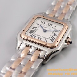 Panthere Secrete De Ladies 27mm RG/SS White Dial 8848F Swiss Qtz