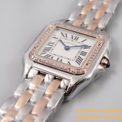 Panthere Secrete De Ladies 27mm Dia RG/SS White Dial 8848F Swiss Qtz