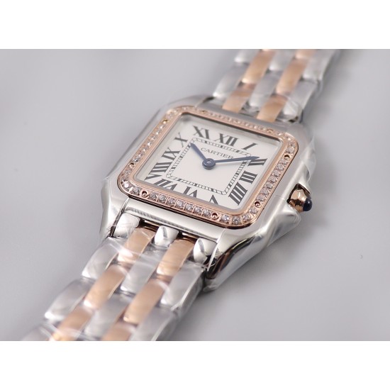Panthere Secrete De Ladies 27mm Dia RG/SS White Dial 8848F Swiss Qtz