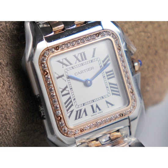 Panthere Secrete De Ladies 27mm Dia RG/SS White Dial 8848F Swiss Qtz