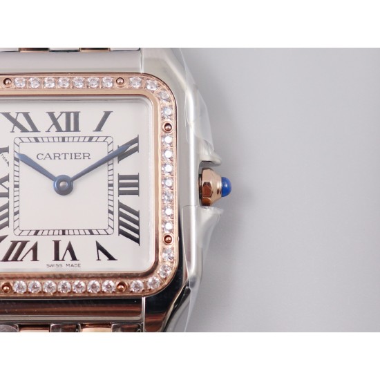 Panthere Secrete De Ladies 27mm Dia RG/SS White Dial 8848F Swiss Qtz