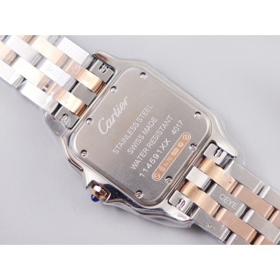 Panthere Secrete De Ladies 27mm Dia RG/SS White Dial 8848F Swiss Qtz