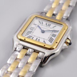 Panthere Secrete De Ladies 27mm YG/SS White Dial 8848F Swiss Qtz