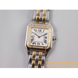 Panthere Secrete De Ladies 27mm Dia YG/SS White Dial 8848F Swiss Qtz