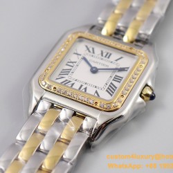 Panthere Secrete De Ladies 27mm Dia YG/SS White Dial 8848F Swiss Qtz
