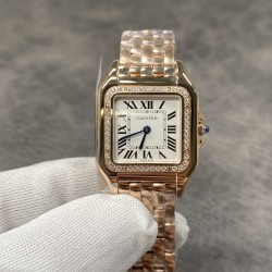 Panthere Secrete De Ladies Small 22mm Dia RG/RG White AF Quartz