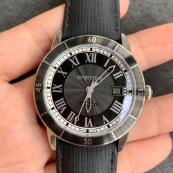 Ronde de Cartier 42mm SS/LE Black Dial/RMN GPF A2824