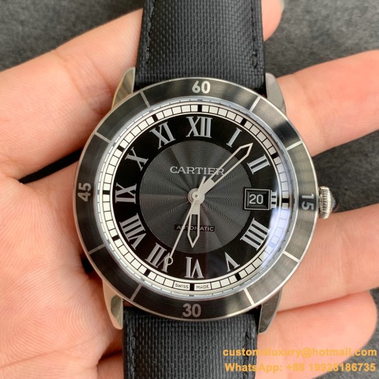 Ronde de Cartier 42mm SS/LE Black Dial/RMN GPF A2824