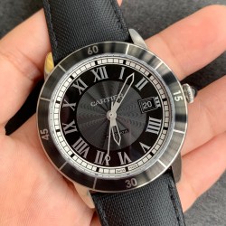 Ronde de Cartier 42mm SS/LE Black Dial/RMN GPF A2824