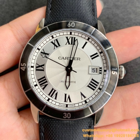 Ronde de Cartier 42mm SS/LE White Dial/RMN GPF A2824