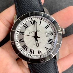 Ronde de Cartier 42mm SS/LE White Dial/RMN GPF A2824