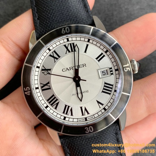 Ronde de Cartier 42mm SS/LE White Dial/RMN GPF A2824