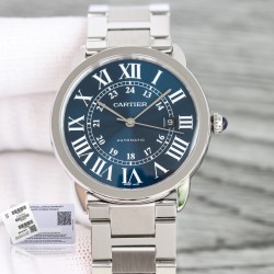 Ronde Solo Date 42mm SS/SS Blue Dial AF MY9015