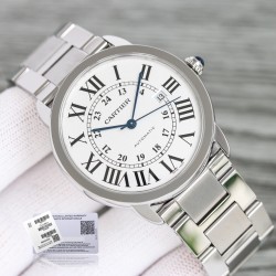 Ronde Solo Date 42mm SS/SS White Dial AF MY9015