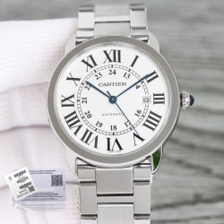 Ronde Solo Date 42mm SS/SS White Dial AF MY9015