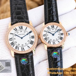 Ronde Solo Date 30mm/36mm Dimaonds RG/LE White Dial 3WF MY9015