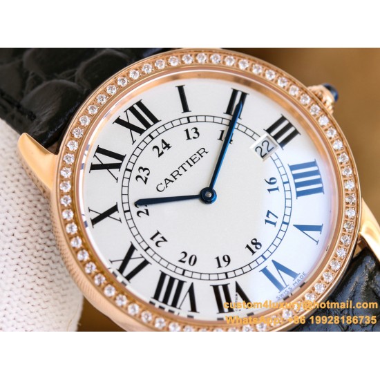 Ronde Solo Date 30mm/36mm Dimaonds RG/LE White Dial 3WF MY9015