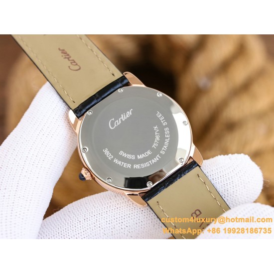 Ronde Solo Date 30mm/36mm Dimaonds RG/LE White Dial 3WF MY9015