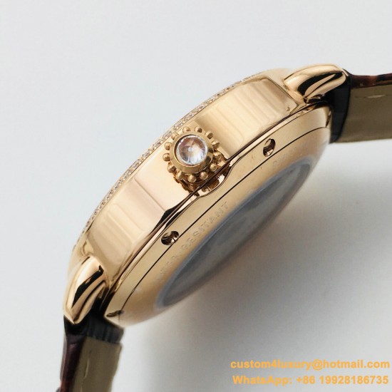 Cartier Ronde Louis 40mm Diamonds RG/LE White Dial RMN EGF 1904-PS