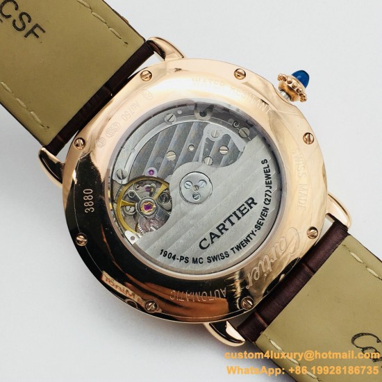Cartier Ronde Louis 40mm Diamonds RG/LE White Dial RMN EGF 1904-PS