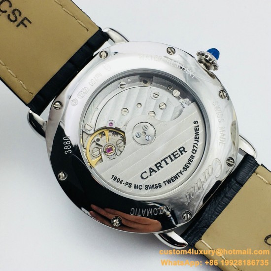 Cartier Ronde Louis 40mm Diamonds SS/LE White Dial RMN EGF 1904-PS