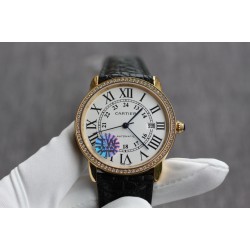 Ronde Solo Date 42mm Dia RG/LE White Dial TWF MY9015