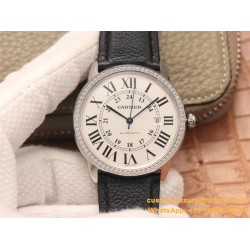 Ronde Solo Date 42mm Dia SS/LE White Dial A8F MY9015