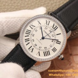 Ronde Solo Date 42mm Dia SS/LE White Dial A8F MY9015