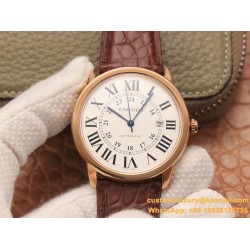 Ronde Solo Date 42mm RG/LE White Dial A8F MY9015
