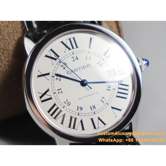 Ronde Solo Date 42mm SS/LE White Dial TWF MY9015