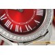 Ronde Must 29mm Diam SS/SS Red Dial AF Quartz