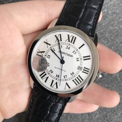 Ronde Solo Date 42mm Togo SS/LE White Dial AF MY9015