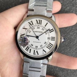 Ronde Solo Date 42mm SS/SS White Dial AF MY9015
