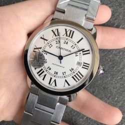 Ronde Solo Date 42mm SS/SS White Dial AF MY9015