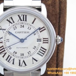 Cartier - Ronde Solo Date 42mm SS/SS White ZF Miyota 9015