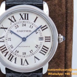 Cartier - Ronde Solo Date 42mm SS/LE White ZF Miyota 9015