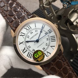 Ronde Solo Date 42mm RG/LE White Dial GBF MY9015