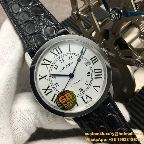 Ronde Solo Date 42mm SS/LE White Dial GBF MY9015