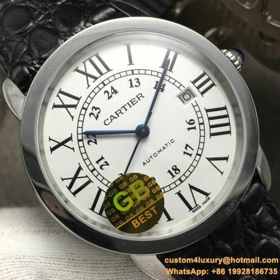 Ronde Solo Date 42mm SS/LE White Dial GBF MY9015