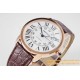 Ronde Solo Date 42mm Dia RG/LE White Dial AF MY9015