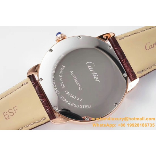 Ronde Solo Date 42mm Dia RG/LE White Dial AF MY9015